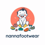 charming child playing with footwear